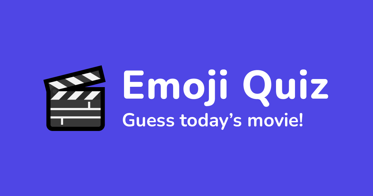 Emoji Quiz - Movies